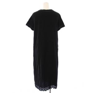 45R カットソーワンピース ロング 半袖 0 黒 5075051 /KH