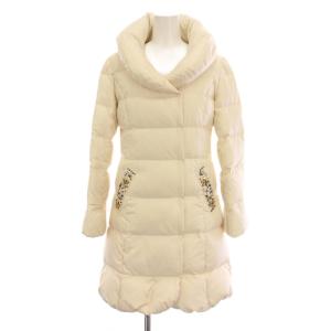 ダウンコート ロング アウター ビジュー 0 アイボリー 3A901 /YM