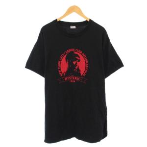 HYS LADIES CLUB ワンピース ビックシルエット ミニ丈 半袖 クルーネック ロゴ プリント