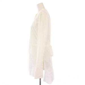 ENFOLD シャツ ブラウス 長袖 バンドカラー 38 白 300CA330-1840 /KH