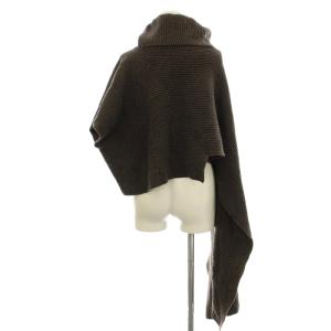 LIMI feu アシンメトリー ニット タートルネック リブニット F 茶 ブラウン LJ-L01-181 /G