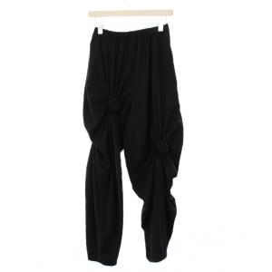 24AW ANGLE KNOT PANTS イージーパンツ 変形 M 黒 470HA831-0890 /KH