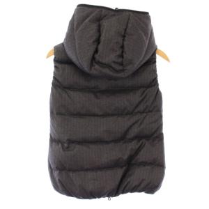 DUVETICA FEBEDUE ダウンベスト ジャケット アウター ショート丈 ジップアップ フード ワンカラー ウール