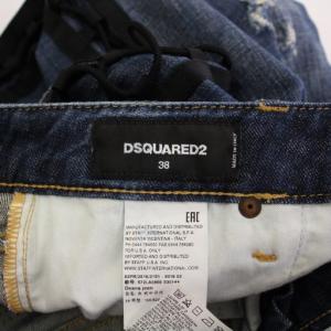 DSQUARED2 Deana jean デニムパンツ ジーンズ ボタンフライ サイドリボン ロゴパッチ 38 インディゴ