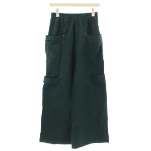 24SS WATER REPELLENT DRAPE POCKET イージーパンツ ワイドパンツ M 緑