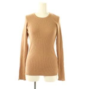 リブニット カットソー プルオーバー 長袖 ウール 1 ベージュ /CX OS