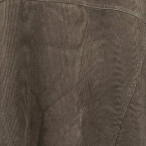 LEE フライトジャケット 上着 S グレー 白 コーデュロイ ボア襟 長袖 /NS