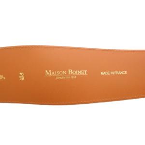 NOBLE MAISON BOINET コルセットベルト レザー 牛革 ワンカラー F 茶 ブラウン タグ付き /BB
