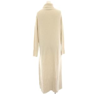 three dots Wool outfit aline long dress リブニットワンピース ロング マキシ タートルネック