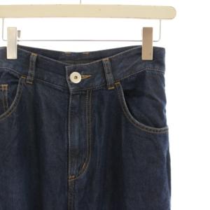 NOBLE 25SS MANYWAYフォルムチェンジデニムパンツ ジーンズ ワイド サイドジップ カットオフ 38