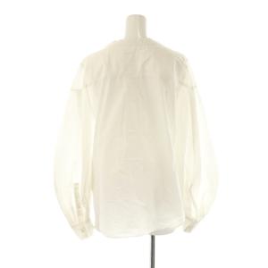 NOBLE 24SS ウォッシュドコットンボリュームスリーブシャツ ホワイト 24050240105020 /DF