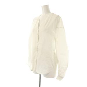 NOBLE 24SS ウォッシュドコットンボリュームスリーブシャツ ホワイト 24050240105020 /DF