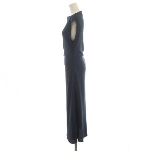 Theory 25SS Sweater Jersey Boat Neck Dress ワンピース ミモレ ロング ノースリーブ