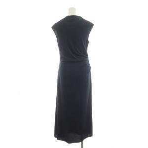 Theory 25SS Sweater Jersey Boat Neck Dress ワンピース ミモレ ロング ノースリーブ