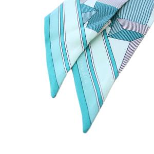 TIFFANY&Co. ジャイアント T リボン スカーフ シルク ティファニーブルー 72020804 /KH OH