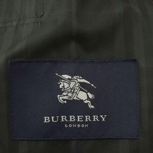 BURBERRY LONDON ステンカラーコート チェック柄 ポリエステル ロング 9 黒 ブラック FDC85-451-09 /G