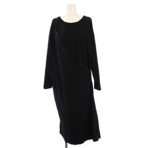 ワンピース ロング 長袖 M 黒 ZU01JH089 /KH