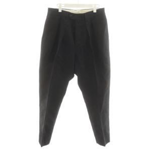 テーパードパンツ 2タック 48 ブラック