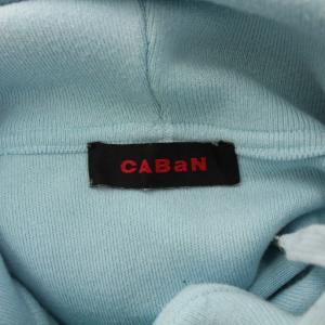 CABaN コットンカシミヤパーカー プルオーバー 無地 ワンカラー ストレッチ S 水色 ライトブルー 59-02-01-02001
