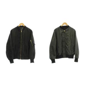 23AW リバーシブル MA-1 ブルゾン ナイロン ジャケット F 黒 ブラック 23011400803030
