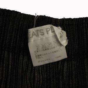 PLEATS PLEASE ISSEY MIYAKE イッセイミヤケ タイトスカート デニム転写 1 グレー PP75JG022