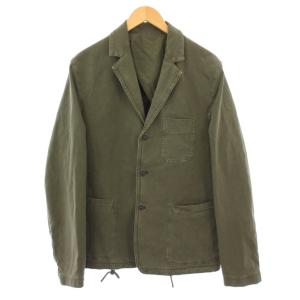 D-GYACK-NE テーラードジャケット ブレザー アウター シングル 背抜き L カーキ /BB