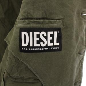 DIESEL D-GYACK-NE テーラードジャケット ブレザー アウター シングル 背抜き L カーキ /BB