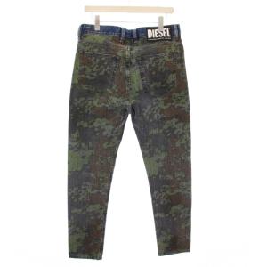 DIESEL D-VIDER-SP デニムパンツ ジーンズ ボタンフライ カモフラ 迷彩柄 切替 W30 L32 紺