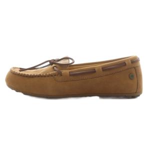 UGG australia モカシン リボン レザー 23.0cm 茶 ブラウン 1107965 /AN17