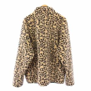 PUMA U SHERPA AOP JACKET ボアジャケット スタンドカラー アウター ジップアップ ヒョウ柄