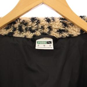 PUMA U SHERPA AOP JACKET ボアジャケット スタンドカラー アウター ジップアップ ヒョウ柄
