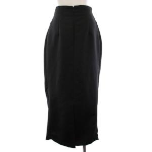 SEA HEAVY SATIN ORIGAMI SKIRT 1 ブラック 110722301
