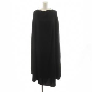 ワンピース ミモレ ロング ノースリーブ 黒 ブラック S62CT0091 S43455 /AN60