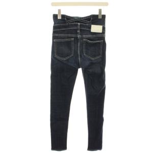 GYDA 25AW ハイウエストウエストクロススキニーデニムパンツ ジーンズ ウォッシュ加工 S インディゴ 072542418301