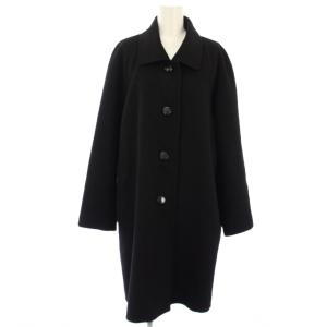 ヴィンテージ ステンカラーコート カシミヤ M ブラック 9025