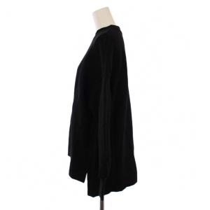 theory luxe 20AW スウェット トレーナー プルオーバー 長袖 ウール 38 黒 03-0301007 /BM