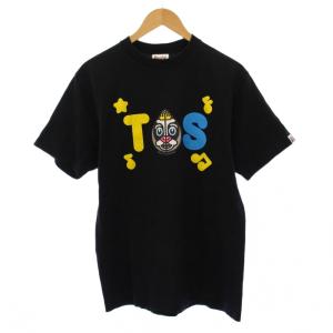 Tシャツ 半袖 クルーネック ロゴ プリント M 黒 ブラック /BB