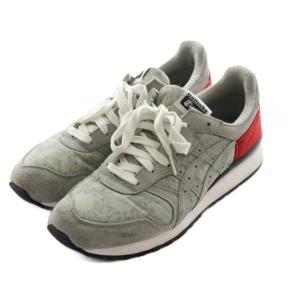 Onitsuka Tiger スニーカー シューズ US9.5 グレー 赤 レッド THQ421 /AQ OS