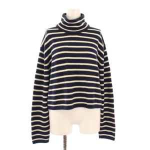 23AW CLEAN COTTONCASH CROPPED ST PO ニット 長袖 ハイネック ショート丈