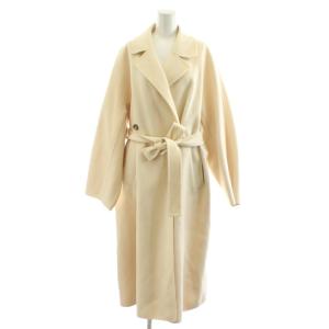 ブルフェイスオーバーサイズコート チェスターコート ロング丈 ダブル アウター 36 白 ホワイト 21A69503