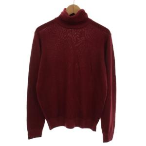 セーター ニット タートルネック 長袖 50 ボルドー 21-15-0584-872 /YM