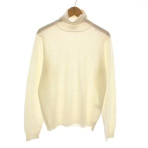 セーター ニット タートルネック 長袖 50 ホワイト 21-15-0584-872 /YM