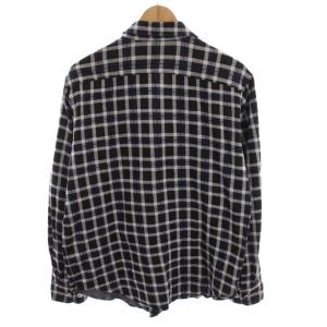 LACOSTE ボタンダウンシャツ チェック 長袖 M L 紺 ネイビー 黒 ブラック 白 CH8405 /YM