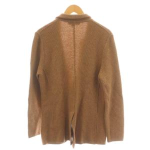 LARDINI JJLJM19 テーラードジャケット ニット ウール アルパカ混 M ブラウン