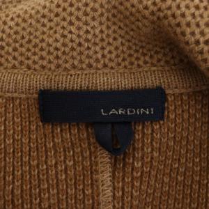 LARDINI JJLJM19 テーラードジャケット ニット ウール アルパカ混 M ブラウン