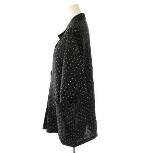 JOURNAL STANDARD 24SS レーヨン麻ハーフスリーブシャツジャケット 半袖 ドット 黒 白 24010400910020