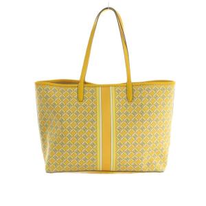 TORY BURCH トートバッグ 総柄 イエロー 黄色 /MI