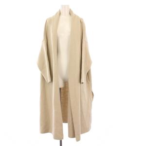 スムースニットガウンコート ロングカーディガン 長袖 ベージュ 18020500406130 /KH