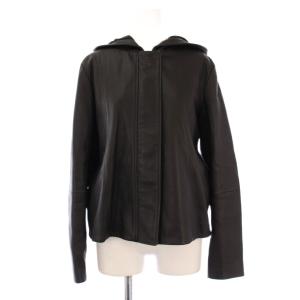 21AW SOFT LEATHER ZIP UP JKT ソフトレザージップアップジャケット フーディ