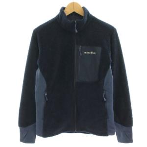 クリマエアジャケット フリースジャケット 切替 ジップアップ L 紺 ネイビー 1106691 /HN